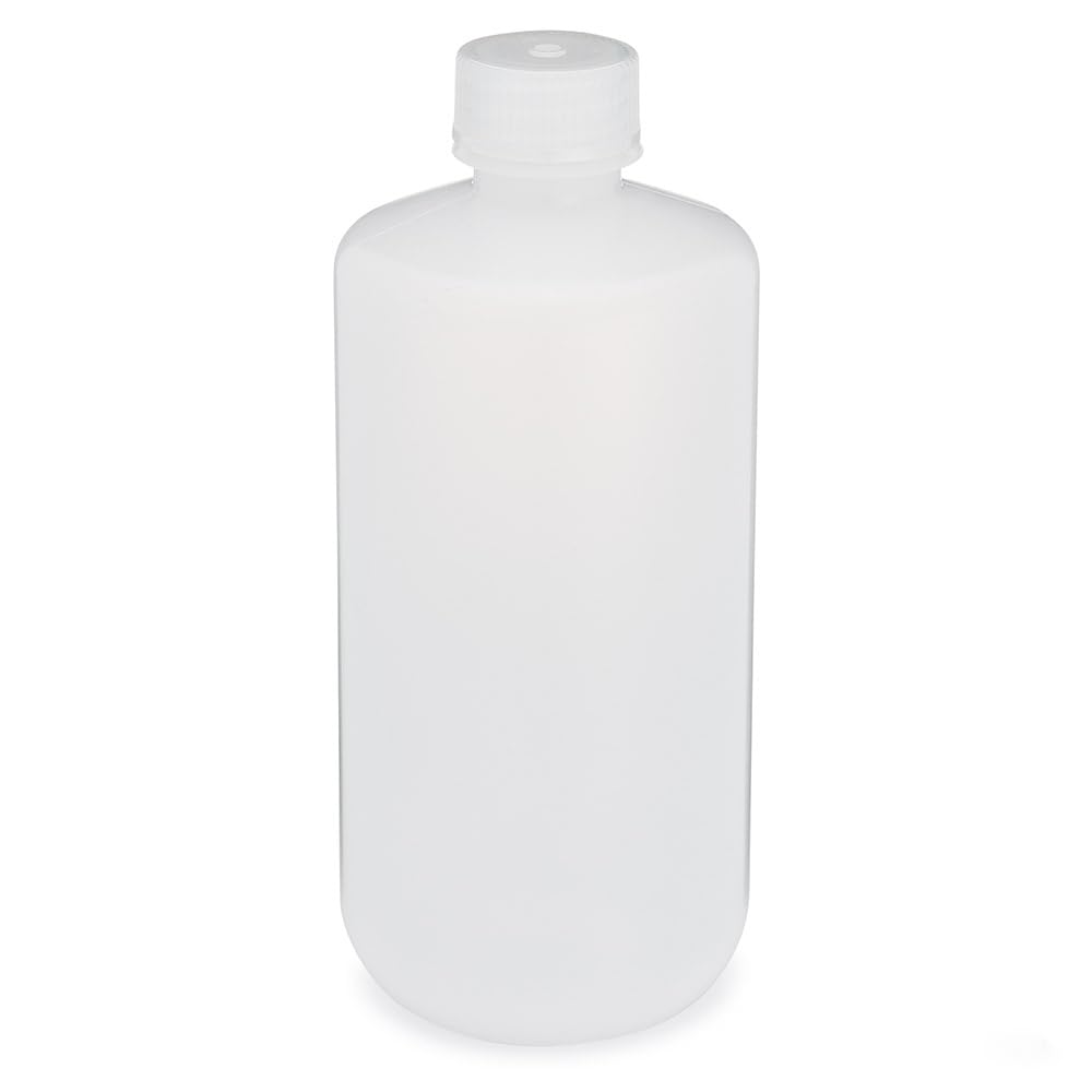 Globe Scientific 7070500 Diamond RealSeal Narrow Mouth LDPE Bottle with PP Closure, 500mL Capacity, Pack of 12