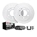 Dynamic Friction Company Front Geospec Brake Rotors with 3000 Series Ceramic Brake Pads includes Hardware 4312-75014