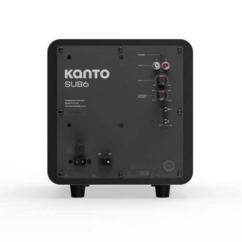 Image of Kanto SUB6V 6 in Sealed Powered Subwoofer Matte Black