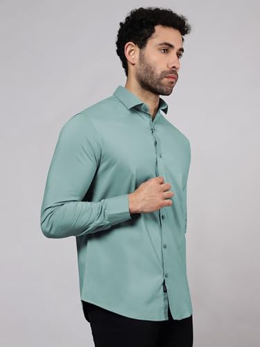 Image of Beyoung Cotton Plain Regular Fit Shirt for Men | Full Sleeve | Formal Shirt | Classic Collar Cotton