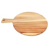 BIUDECO Tabla de Cortar de Madera con Mango Resistente para Verduras Carne Queso Pizza Multifuncional para Cocina de Limpiar y Duradera