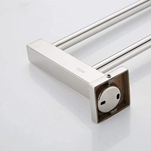 Porte-serviette double tige en acier inoxydable 304 pour hôtel et maison - 5