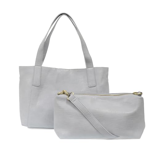 Image of Joy Susan Womens Vegan Leather Lottie Medium Tote with Removable Crossbody Bag - Periwinkle