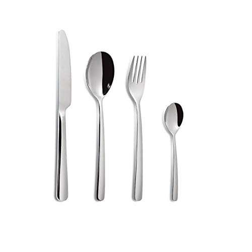 Topkapi 451.329 Cuba – 24-teiliges Edelstahl Besteck-Set, für 6 Personen, Edelstahl glänzend