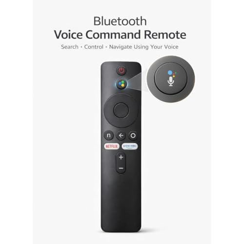 Image of Sadhwanis Voice Remote Control Compatible with Mi Smart LED TV with Bluetooth Works with Mi TV Stick, Mi Box, Android TV Google Assistant Voice (Please Match with Old Remote)