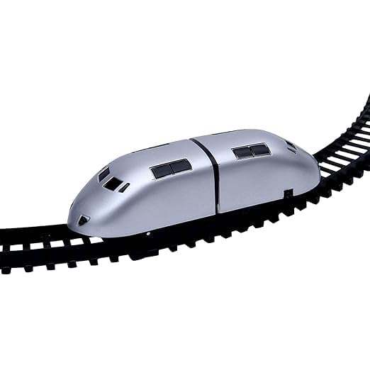 Image of Prime Railway Track Train Set with Signals Metro Train Toy for Kids Indoor /Outdoor Playing and Gifting Set (Track Train)