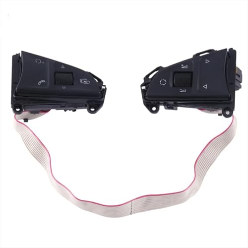 Boutons de volant pour Skoda Fabia 2015-2023 commande multifonction noire - 2