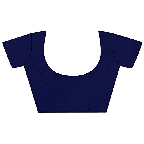 Image of StyleScope Women's Plain Georgette Saree With Georgette Plain Matching Unstitched Blouse Piece (Plainn)
