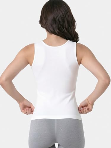 Image of Enamor E025 Essentials Stay New Slim Fit Soft, Naturally Breathable Cotton Fabric Tank Top For Women