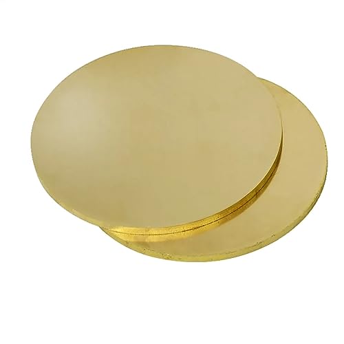 金属巾木 H62 真鍮ディスク丸プレート径 50mm 100mm 150mm 200mm 厚さ 0.8mm 1mm 1.5mm 2mm 2.5mm 3mm 原料 (Size : 3pcs 2.5x50mm)