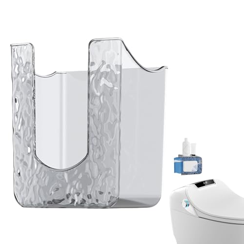 Dispensador de toallitas montado en la pared, de puerta - Porta pegatinas multifuncional - de almacenamiento sin perforación, dispensador facial para baño