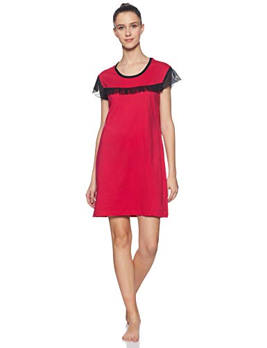 Image of Klamotten Mid Length Cotton Women Sleepshirt Nightdress Nightwear