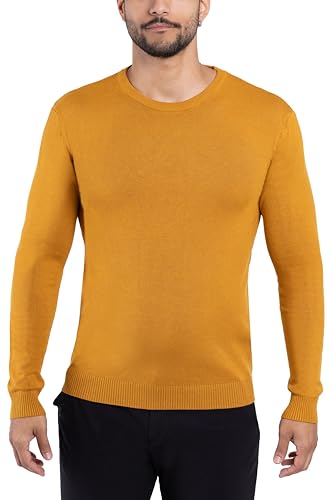X RAY Mens Crew Neck Sweater Slim Fit Midweight Pullover Sweater for Men for Casual Dressy Wear (Big & Tall Available)