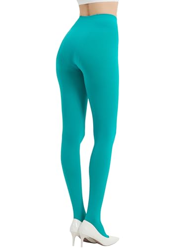 Image of 80D Semi Opaque Tights for Women Stretchable High Waist Womens Stockings Soft Pantyhose with 20+ Colors