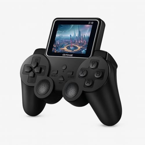 Image of Viart Creation S10 Handheld Gaming Console for Kids & Adults | 520 Classic Built-in Games | Retro Video Game Player | Portable, Rechargeable, TV Output | Toy & Gift for Boys Girls Ages 6-14