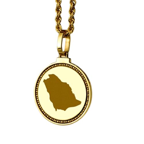 Pendentif carte Arabie saoudite LKBEADS argent 925 cadeau invité