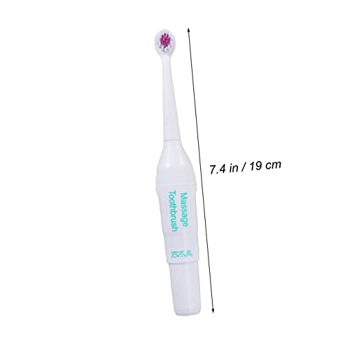 Kisangel Portable Waterproof Electric Toothbrush for Pets Rechargeable Sonic Brush Gentle Bristles for Dogs and Cats Travel-Friendly Design Random Color