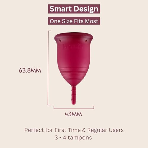 Reusable Menstrual Cup with Sterilizing Cup | Tampon, Pad, and Disc Alternative - Image 4