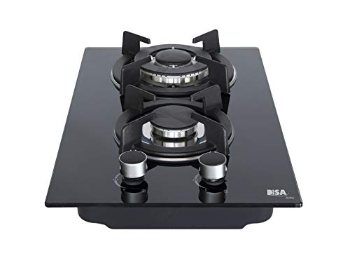 Opiniones y reviews de Parrilla Disa los preferidos por los clientes. 37 DISA HOME Parrilla de Cristal Templado a Gas de 2 Quemadores, Empotrable. 32x51 cm (Negro)