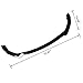 JOYOTO 3PCS Front Bumper Lip Splitter Fit for Infiniti Q50 2018 2019 2020 2021 2022,Base Sedan,JDM Style Air Dam Chin Spoiler Body Kit,Glossy Black