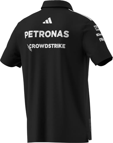 adidas Mercedes-AMG Petronas F1 2025 Men's Team Polo Shirt (Black, XL)3