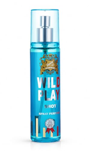 Image of Wildplay Shot Fragrance 125ML Perfume for Men & Women - Long Lasting Multi-Fragrance Spray, Floral Fruity Sweet Notes, Unisex Premium Perfume for Daily Wear & Special Occasions