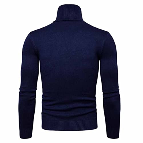 Men's Slim Fit Turtleneck Sweater Pullover Lightweight Knitwear Long Sleeve Thermal Top Stylish Winter Solid Outfit4