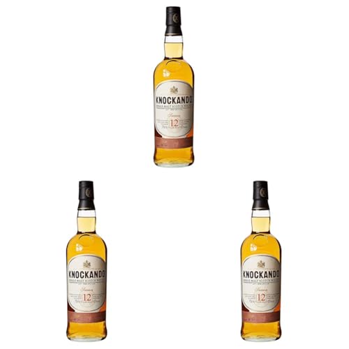 Knockando Whisky escocés puro de malta de Speyside, 0.7 L (Paquete de 3)
