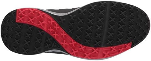 adidas Men's Tech Response Spikeless Golf Shoe, Core Black/Silver Metallic/Scarlet, 9.5 | Image 3