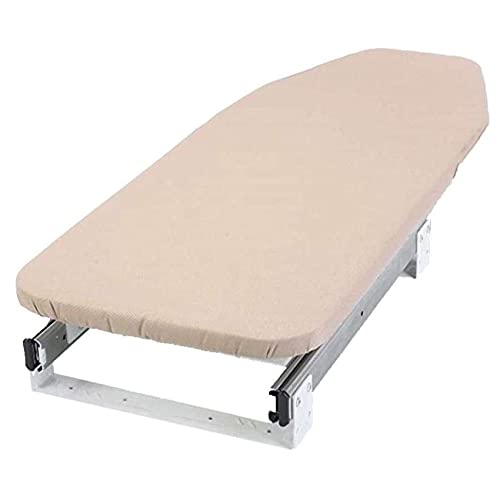 Ironing Board Retractable Folding Iron Board,Retractable Ironing Board Closet Pull-Out Stow Away in The Cabinet Easy to Install,Rotating 180 degrees with left and right Foldable Ironing Station