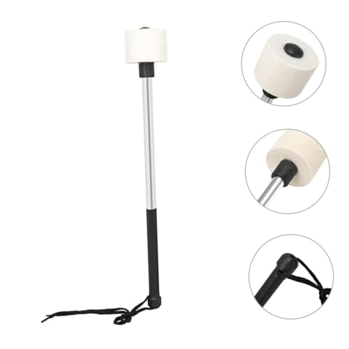 Maza para caja con construcción de fieltro para bandas de marcha y accesorio de percusión para músicos miniatura 6