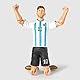 Megableu Fußballfigur Messi – 20 cm – große Fußballfigur realistisch & beweglich – offizielles Lizenzprodukt – 10 Gelenkpunkte – Spielzeug Fußball Argentinien – Geschenkidee für Fans Messi