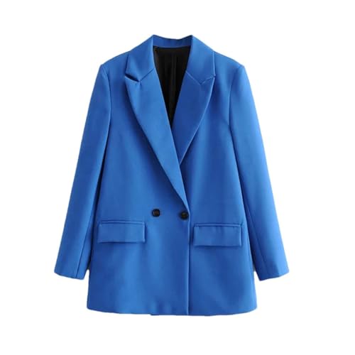Blazer décontracté pour femme Haitpant bleu taille S veste de bureau chic