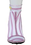 Duukies Mädchen Badesocken Stripe Pink Streifen Strandsocken UV-Schutz Badeschuhe, Farbe:White, Socken:34-35