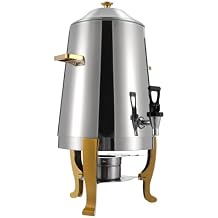 13L Hot Beverage Dispenser, Stainless Steel Coffee Chafer Urn Hot Drinks Dispenser with Spigot & Fuel Holder, Beverage Dispenser can Continuous heating for Parties Event Buffet Catering
