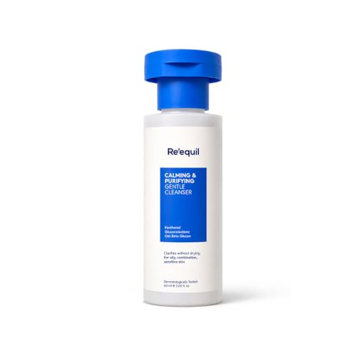 Image of Re'equil Calming & Purifying Gentle Cleanser | For oily, combination, sensitive skin | Clears oil, sweat & makeup | Creamy formula | No irritation, no dryness | 60 ml