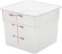 Vista 4 de Cambro Contenedor para almacenamiento de alimentos - Serie Clásica Cuadrada - 2 QT (cuartos) - Grado comercial para preparación de alimentos