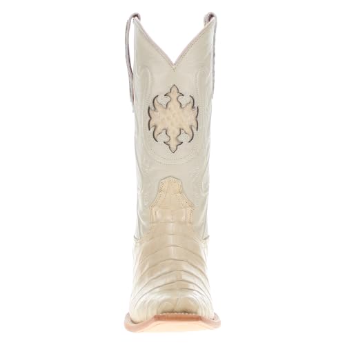Image of Vaccari Men's Travis Genuine American Alligator Belly Leather Western Cowboy Boots