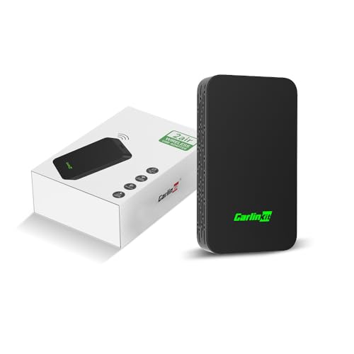 Adaptador Wireless CarPlay & Android Auto CarlinKit 5.0 de 2025 para Carros com CarPlay com fio e Android Auto com Fio OEM (2016-2025), Suporte para Atualização Online, Conexão Rápida