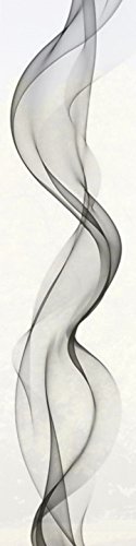 5er-Set Flächenvorhang, Alberta, Höhe 245 cm, 3X Bedruckt blickdicht/2x Uni Weiss transparent