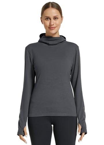 BALEAF-Womens-100-Merino-Wool-Base-Layer-Thermal-Underwear-Insulating-Undershirts-w-Balaclava-Ski-Snowboarding
