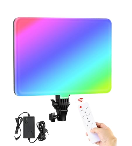 Image of GiftMax PM-36 14 inch RGB LED Video Soft Light Panel, 50W for Studio Photography | Video Recording | Conference | YouTube,2700K-5700K CRI95+ | with Remote Control