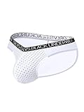 Three-piece ORLVS men's sports bra, white mesh design, elastic belt
