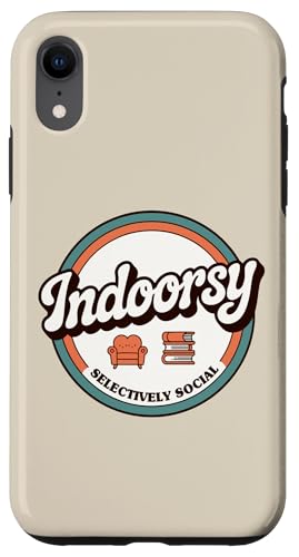 Indoorsy Selectively Social �r���e�[�W ���Љ�I �����I �X�}�z�P�[�X iPhone XR �p