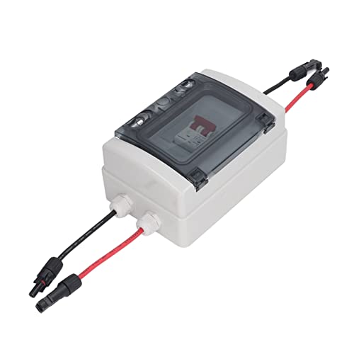 Interruptor Isolador CC PV, Disjuntor CC, Tampa Transparente Resistente a Intempéries 500 V IP65 par