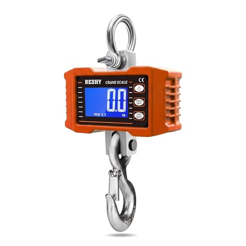 Balanza Digital de Colgar zintttzint, Capacidad Máxima 1000 kg, Pantalla LCD Retroiluminada, Función Tara, Certificada CE