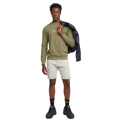 Miniatura 5 de G-Star Para Hombre Sudadera G-Script Logo, Verde Ensis Green D26407-D257-6057 , M