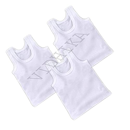 Image of KIKE Newborn Baby Printed Sleeveless Regular Fit Vest for Kids Pack of 3