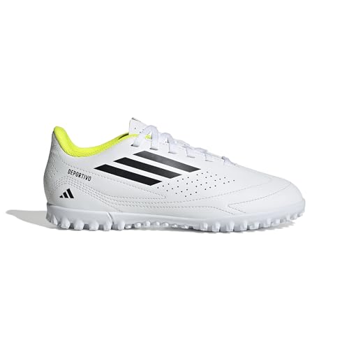 adidas Deportivo III Turf Boots Kids Shoes for Boy's FTWWHT/CBLACK/SYELLO 37 1/3 EU