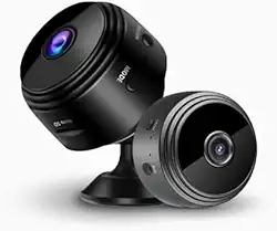 Mini Câmera A9 Wi-Fi, Full HD 1080p, Monitoramento Residencial e Comercial, Ângulo 150°, Preta, Compatível com iOS e Android,Câmera Espiã Preta (1)